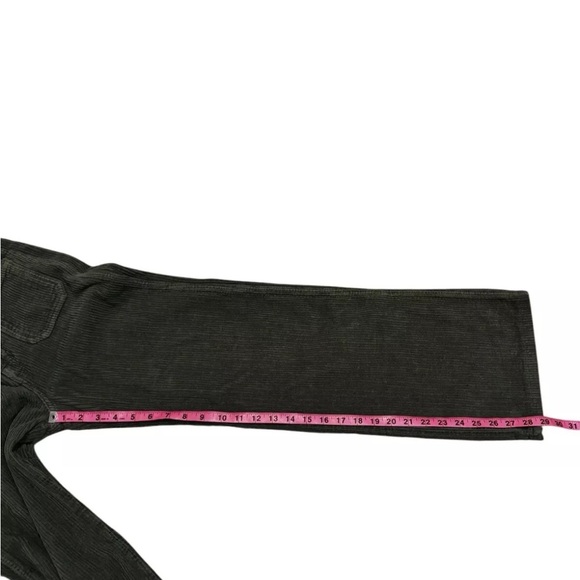 Reformation Alyssa High Rise Wide Leg Corduroy Pants Size 25 Green - Picture 9 of 9